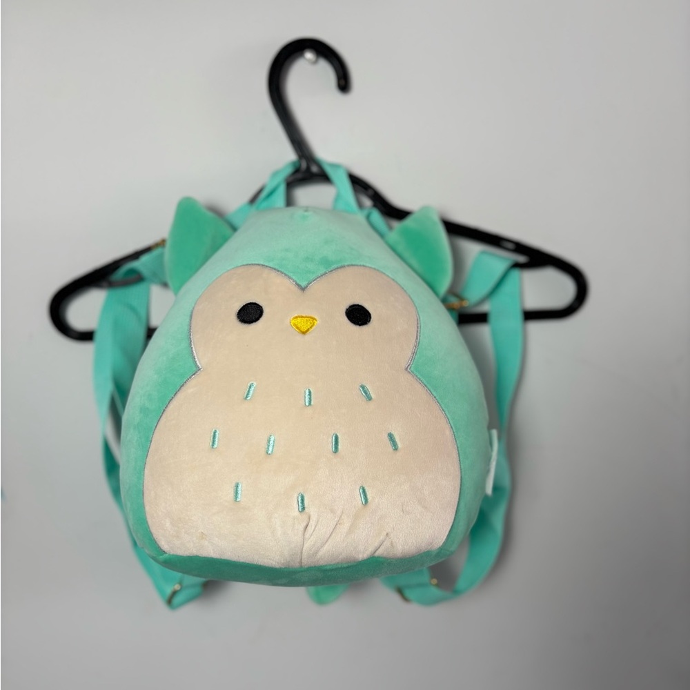 Squishmallows backpack book bag Winston the Owl 12” in EUC